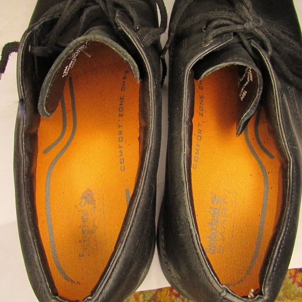 Timberland Black Leather Oxfords
